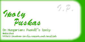 ipoly puskas business card